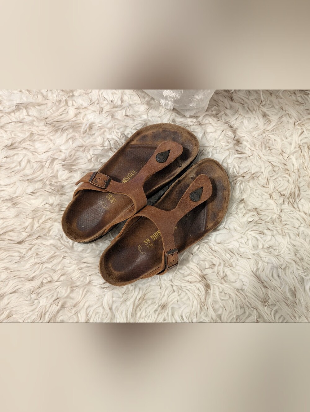 Birkenstock Women's Brown Leather Sandals